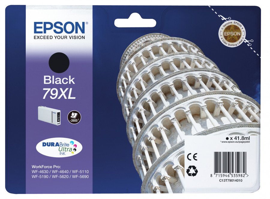 Image of Epson torre di pisa xl tanica inchiostro a pigmenti nero TORRE DI PISA XL Materiale di consumo Informatica