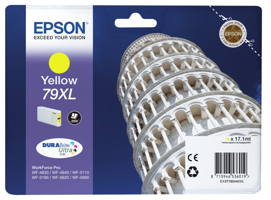 Image of Epson torre di pisa xl tanica inchiostro a pigmenti giallo epso TORRE DI PISA XL Materiale di consumo Informatica