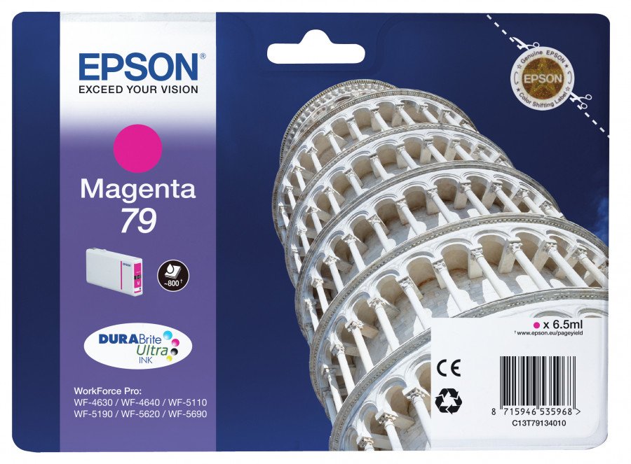 Image of Epson cartuccia 79 torre di pisa standard l magenta TORRE DI PISA Materiale di consumo Informatica