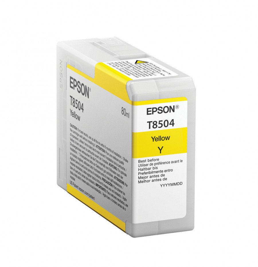 Image of Epson singlepack yellow t850400 ultrachrome hd ink 80ml T8504 Materiale di consumo Informatica