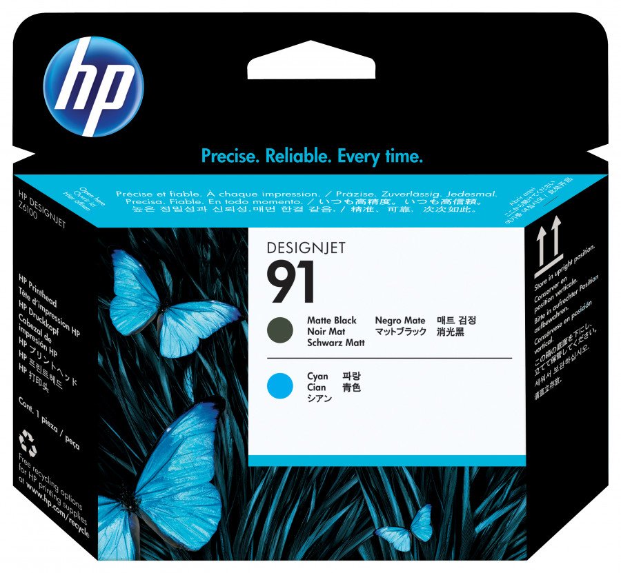 Image of Hp hewlett packard testina di stampa hp 91, nero opaco e ci 91 Materiale di consumo Informatica
