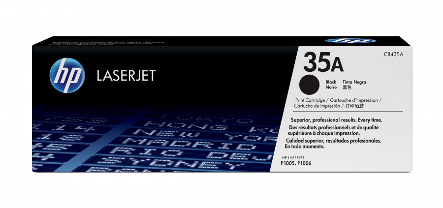Image of Hp hewlett packard 35a hp laserjet p1006 black cartridge - tone 35A Materiale di consumo Informatica