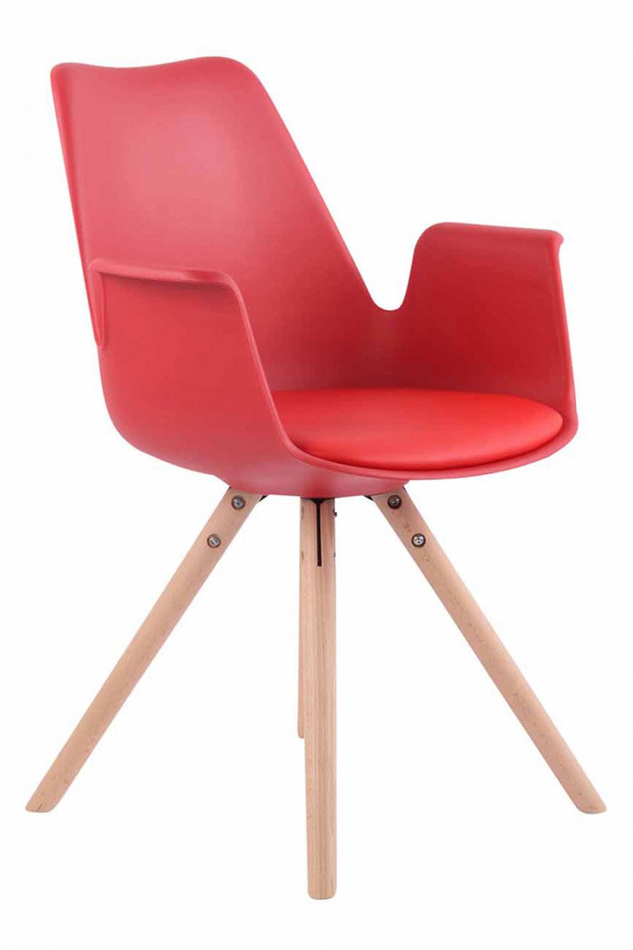 Image of Clp sedia prince plastica rotondo - naturale rosso Arredamento casa cucina Casa & cucina