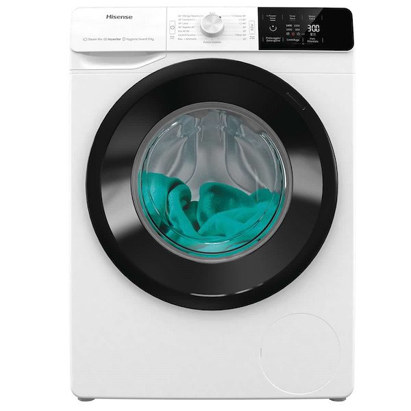 Image of Hisense lavatrice hisense w901429gevm bianco e nero Lavatrici Elettrodomestici