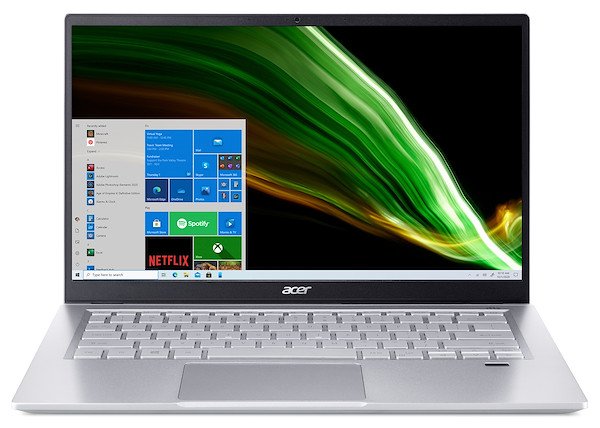 Image of Acer notebook acer nx ab1et 00n swift 3 sf314 43 r0yn silver Notebook Informatica