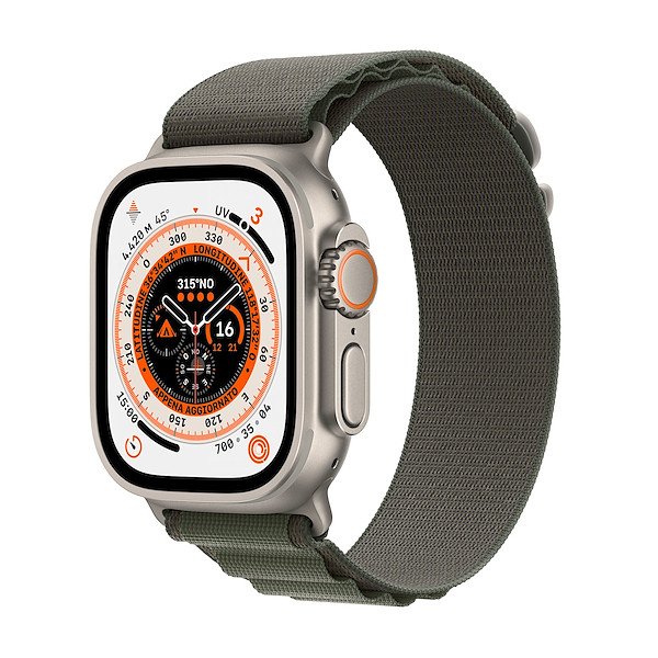 Image of Apple smartwatch apple mnhj3ty a watch ultra gps + cellular 49mm s green alp Smartwatch Telefonia