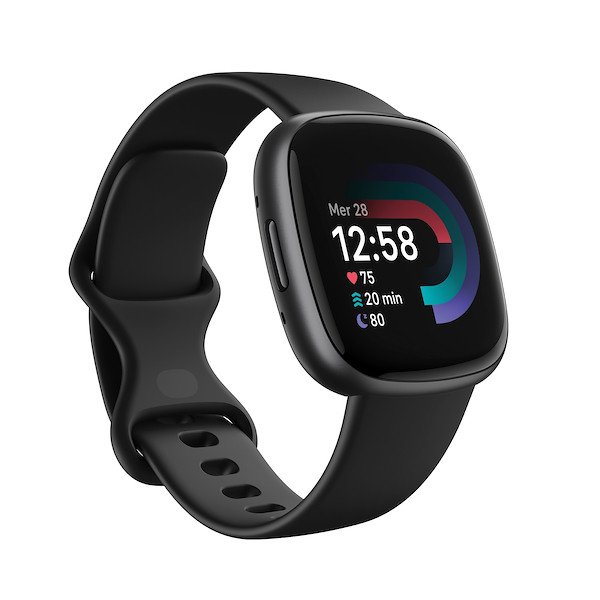 Image of Fitbit smartwatch fitbit fb523bkbk versa 4 nero e alluminio grigio grafite Smartwatch Telefonia