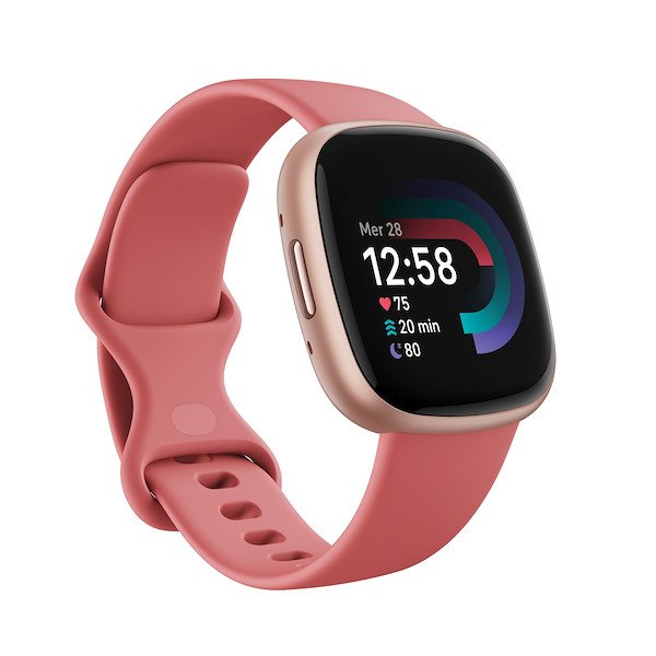 Image of Fitbit smartwatch fitbit fb523rgrw versa 4 rosa sabbia e alluminio rame rosa Smartwatch Telefonia