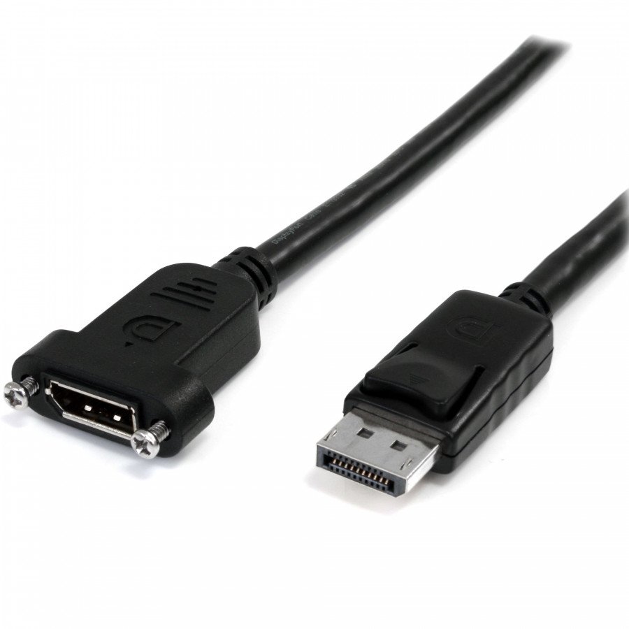Image of Startech displayport panel-mount digital video extension cable 3ft 20pin Prolunga DisplayPort M/F 91 cm Cavi - accessori vari Informatica