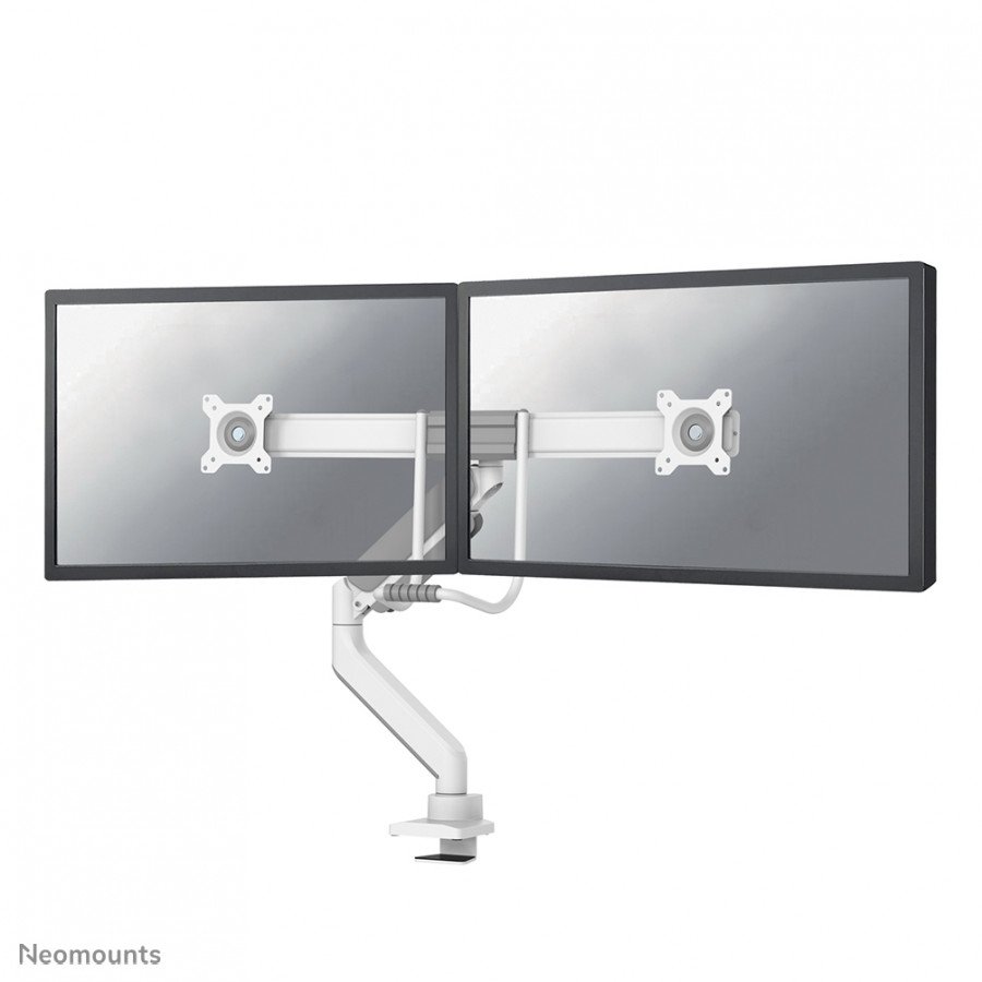Image of Newstar neomounts by newstar screen desk mount 2 screens(topfix clam DS75-450WH2 Tv - accessori Tv - video - fotografia