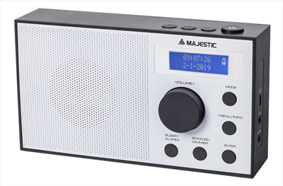 Image of Majestic radio majestic 109193 rt 193 dab black e white Audio portatile /hi fi Audio - hi fi