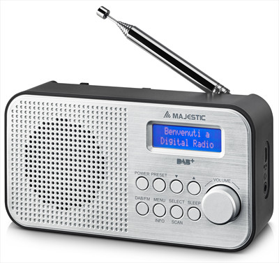 Image of Majestic radio majestic 109194 rt 194 dab silver e black Audio portatile /hi fi Audio - hi fi