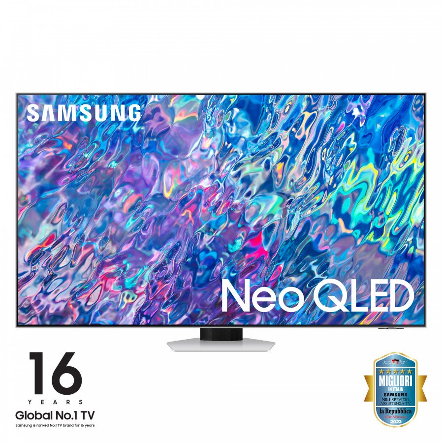 Image of Samsung tv samsung qe55qn85batxzt serie 8 smart tv 4k uhd bright silver Tv led / oled Tv - video - fotografia