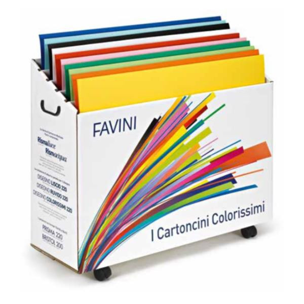 Favini Cartoncini colorissimi display in cartone - bristol 200 liscio Cartoncini  colorati G99X020 Epto