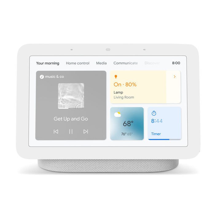Image of Google google nest hub 2nd edition (chalk) per tutti - no amz Home audio speakers Audio - hi fi