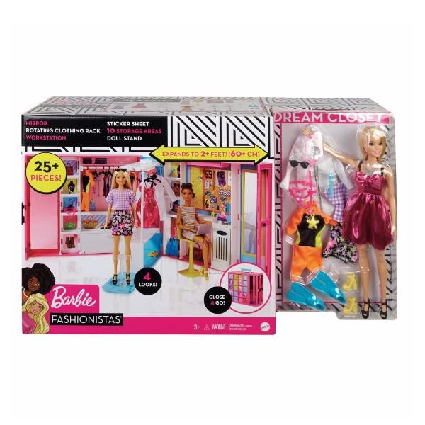 Image of Mattel barbie armadio dei sogni giocattolo Barbie Armadio dei sogni Bambini & famiglia Console, giochi & giocattoli