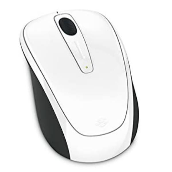 Image of Microsoft wireless mobile mouse 3500 white gloss Wireless Mobile Mouse 3500 White Gloss Componenti Informatica