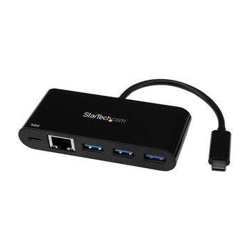 Image of Startech hub usb 3.0 a 3 porte con gigabit ethernet e power deliver Hub USB 3.0 a 3 porte GbE e PD Networking Informatica