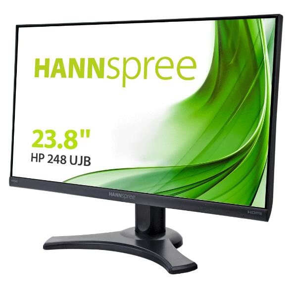Image of Hannspree hannspree monitor 23,8 led 16:9 fhd 4ms 300 cdm, vga/hdmi/dp, pivot, multimediale Monitor Informatica