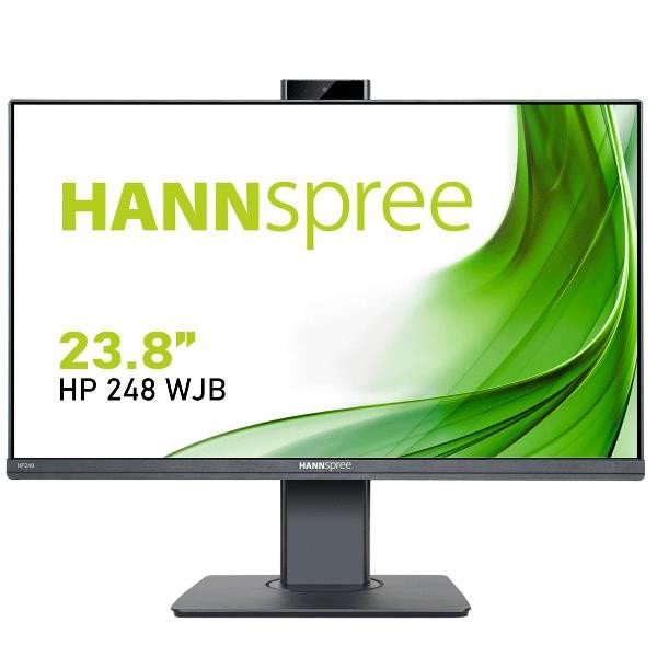 Image of Hannspree hp248wjbrp5 - webcam monitor 23.8 frameless 5mp led da 23 a 36 pollici HP248WJBRP5 - WEBCAM Monitor Informatica