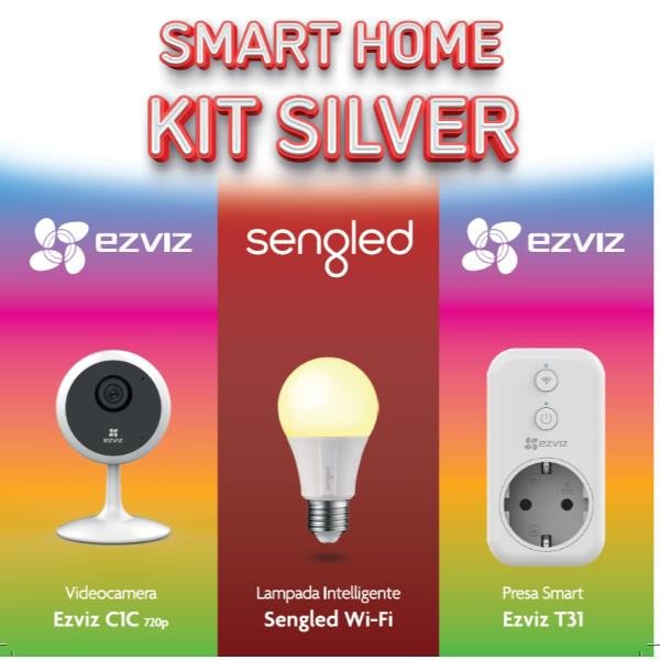 Image of Ezviz inkk10 kit homecam + plug lamp wifi telecamere ezviz Telecamere sorveglianza Tv - video - fotografia