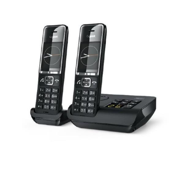 Image of Gigaset cordless gigaset l36852 h3021 k104 c series comfort 550a duo black Fissi/cordless Telefonia