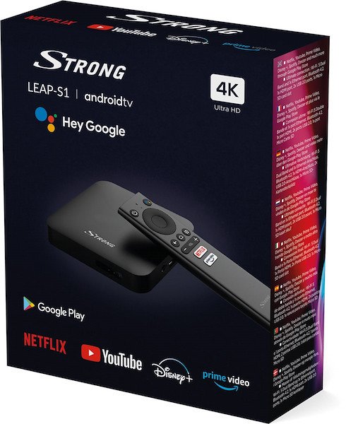 Image of Strong leap-s1 box android tv 4k decoder LEAP-S1 Decoder Tv - video - fotografia