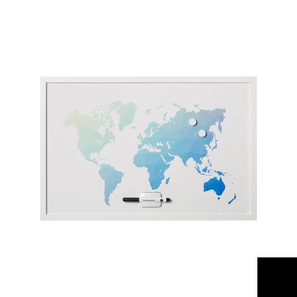 Image of Bi-office travel lovers lavagna mappa mondo magnet. 60x40 TRAVEL LOVERS Segnaletica e targhe ufficio Ufficio cancelleria