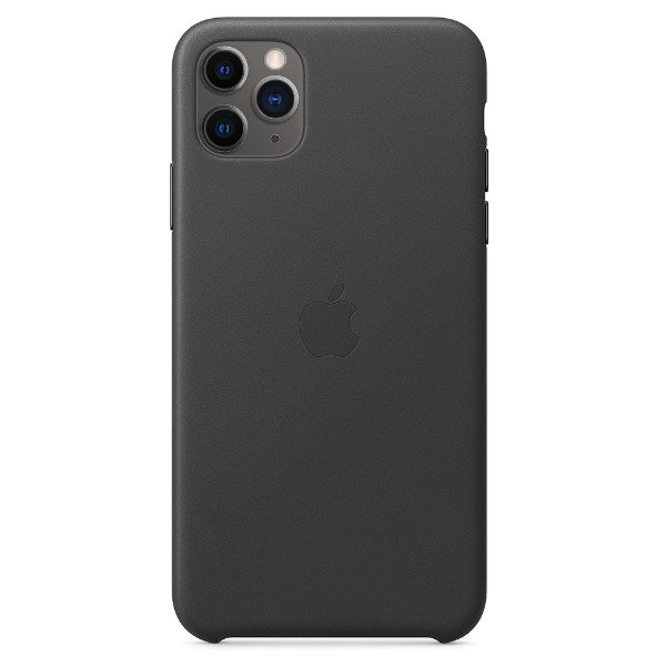 Image of Apple iphone 11 pro max leather case - black mx0e2zma cus.iph 11pro max pelle b IPHONE 11 PRO MAX LEATHER CASE - BLACK Apparati telecomunicazione Telefonia