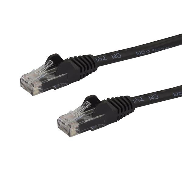 Image of Startech 100ft black snagless cat6 utp patch cable - etl verified CAT6 PATCH CON SNAGLESS RJ45 30 4M Cavi - accessori vari Informatica