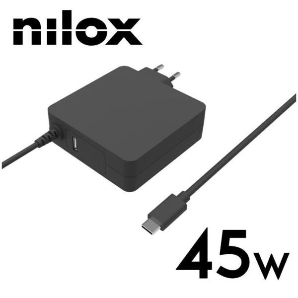 Image of Nilox nlx-pdc-45w pd charger 45w + ubs charge port alimentatori universali notebook NLX-PDC-45W Notebook Informatica