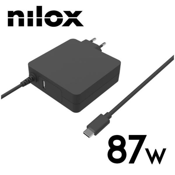 Image of Nilox nlx-pdc-87w pd charger 87w + ubs charge port alimentatori universali notebook NLX-PDC-87W Notebook Informatica