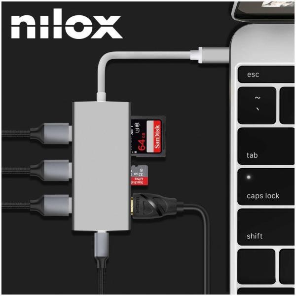 Image of Nilox nilox mini docking station usb-c type-c 3.1 Notebook Informatica