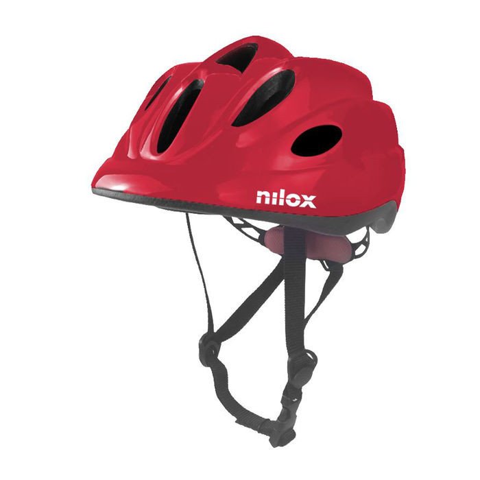 Image of Nilox casco bambino rosso con luce led CASCO BAMBINO ROSSO CON LUCE LED Electric scooter Sport, outdoor & viaggi