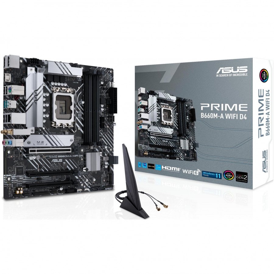 Image of Asus prime b660m-a wifi d4 motherboard chipset intel Componenti Informatica