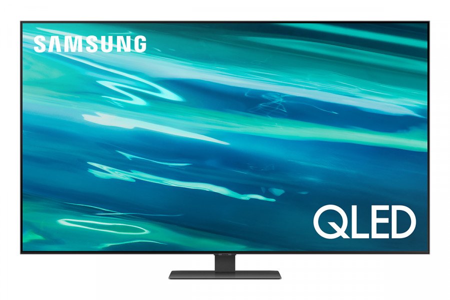 Image of Samsung samsung lcd qe 50q80aatxzt qled 4k 50 proc. quantum 4k-,direct full array-colore quantum dot Tv led / oled Tv - video - fotografia