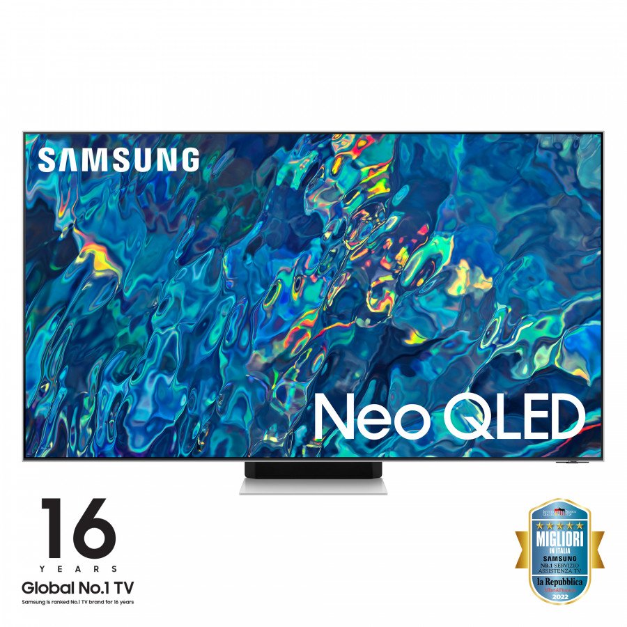 Image of Samsung tvc neoqled 55 4k uhd smarttv wifihdr10+ dvb-t2/c/s2 hlg 55 4K QLED serie QN95B 2022 Tv led / oled Tv - video - fotografia"