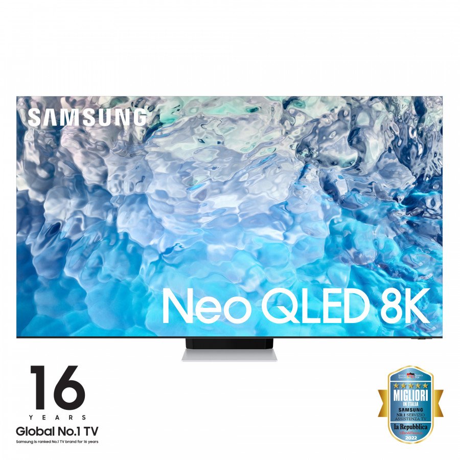 Image of Samsung tv samsung qe85qn900btxzt serie 9 smart tv 8k stainless steel e bright 85 8 K NEO QLED serie QN900B 2022 Tv led / oled Tv - video - fotografia"