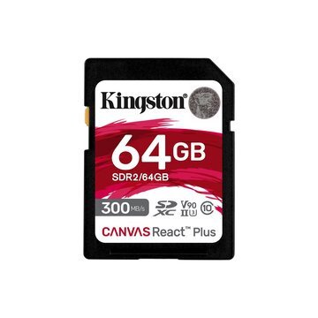 Image of Kingston 64gb canvas react plus sdxc memory card Memory card Informatica