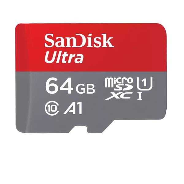 Image of Sandisk 64gb sandisk ultra microsdxc+ sd 120mb/s a1 class 10 uhs-i ULTRA Memory card Informatica