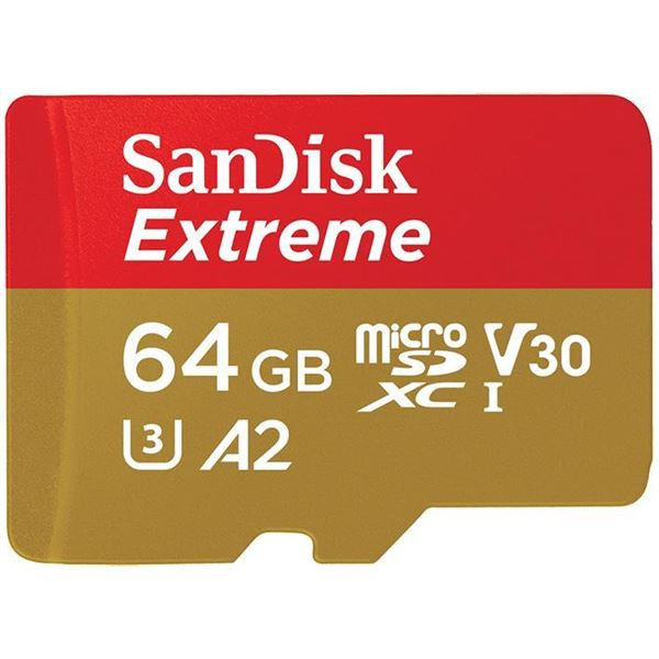 Image of Sandisk 3100780 extreme 64gb xc+adapt Memory card Informatica