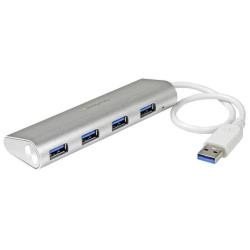 Image of Startech hub usb 3.0 a 4 porte compatto Hub USB 3.0 a 4 porte compatto Networking Informatica