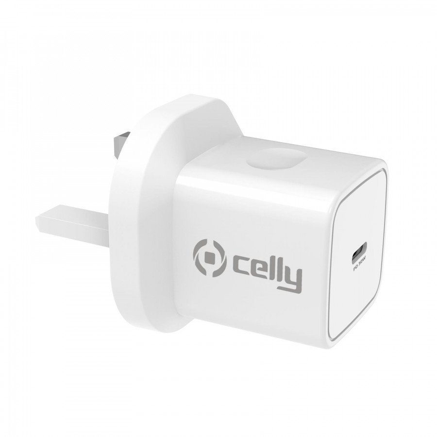 Image of Celly power delivery wall charger 30w - universal [pro power] tc1usbc30w - usb-c wall POWER DELIVERY WALL CHARGER 30W - UNIVERSAL [PRO POWER] Caricabatterie Tv - video - fotografia