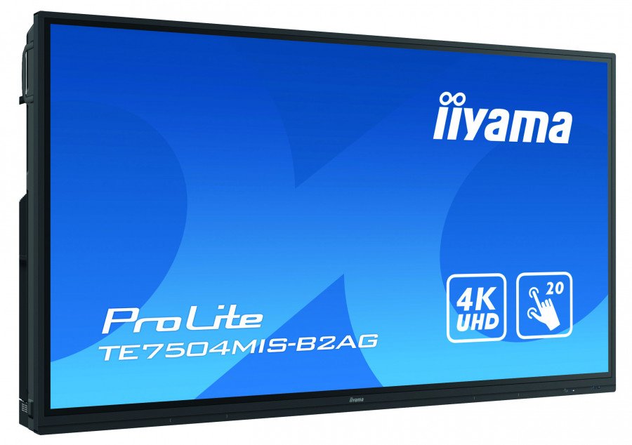 Image of Iiyama 75 iiware9, 20-points puretouch 3840 x 2160 Monitor digital signage Tv - video - fotografia