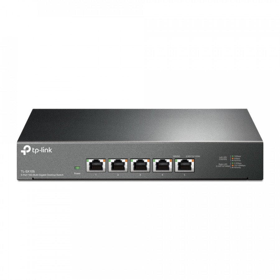 Image of Tp-link tl-sx105 5-port 10g multi-gigabit desktop switch 5 10g rj45 ports TL-SX105 Networking Informatica