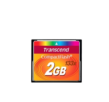 Image of Transcend 2gb compact flash card (133x) TS2GCF133 Memory card Informatica