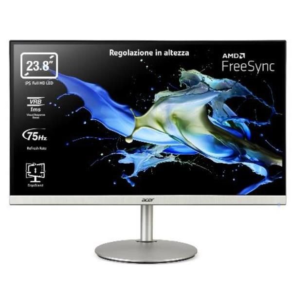 Image of Acer cb242ysmiprx 60.5cm23.8in led 1000:1 1ms dp/hdm/vga/audioblack CB242YBMIPRX Monitor Informatica