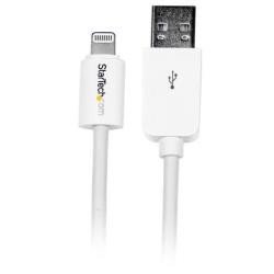 Image of Startech cavo lightning a usb per iphone ipod ipad bianco Cavo Lightning 8pin a USB 3m Cavi - accessori vari Informatica