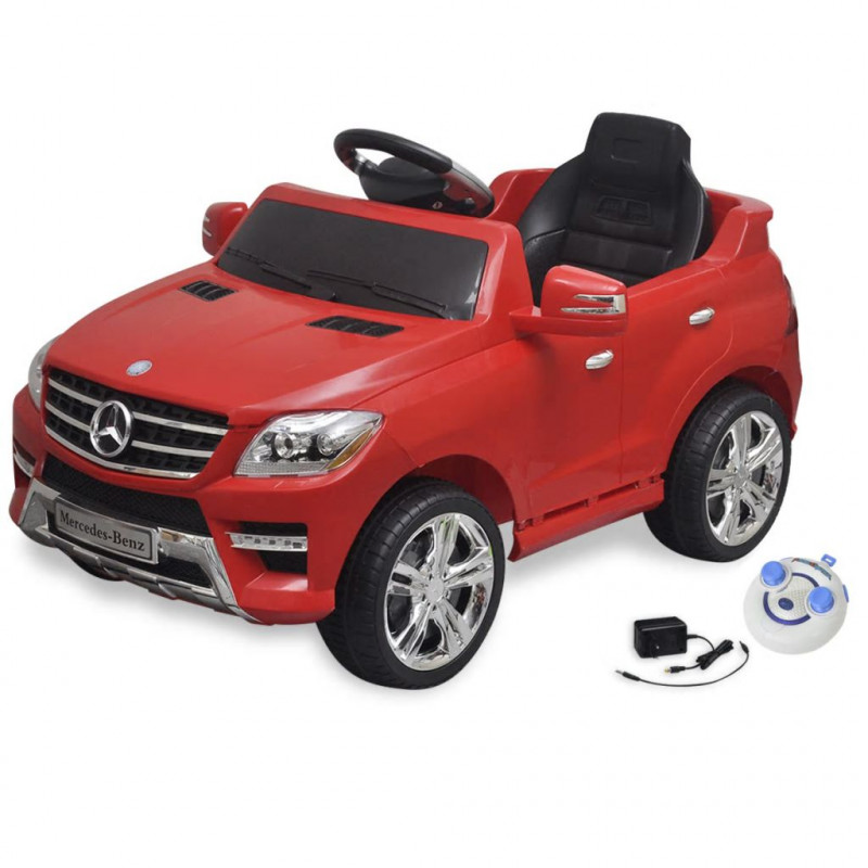 Image of Vidaxl macchina cavalcabile mercedes benz ml350 rossa 6v con telecomando Bambini & famiglia Console, giochi & giocattoli