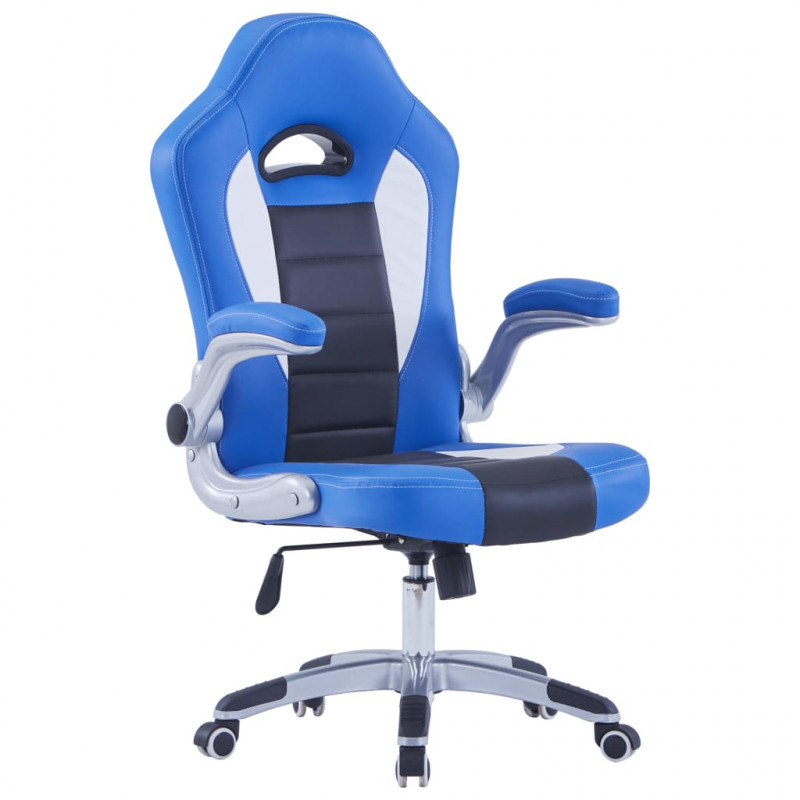 Image of Vidaxl sedia da gaming blu in similpelle Sedie gaming Console, giochi & giocattoli